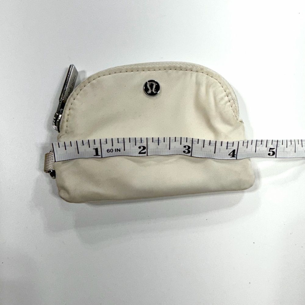 Lululemon Cream Coin Pouch - Picture 3 of 6